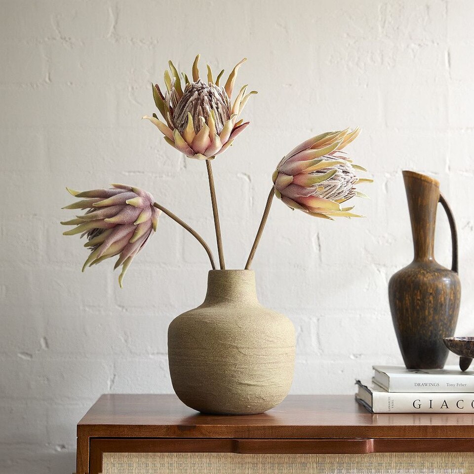 Faux Protea Traditional Harvest Arrangement