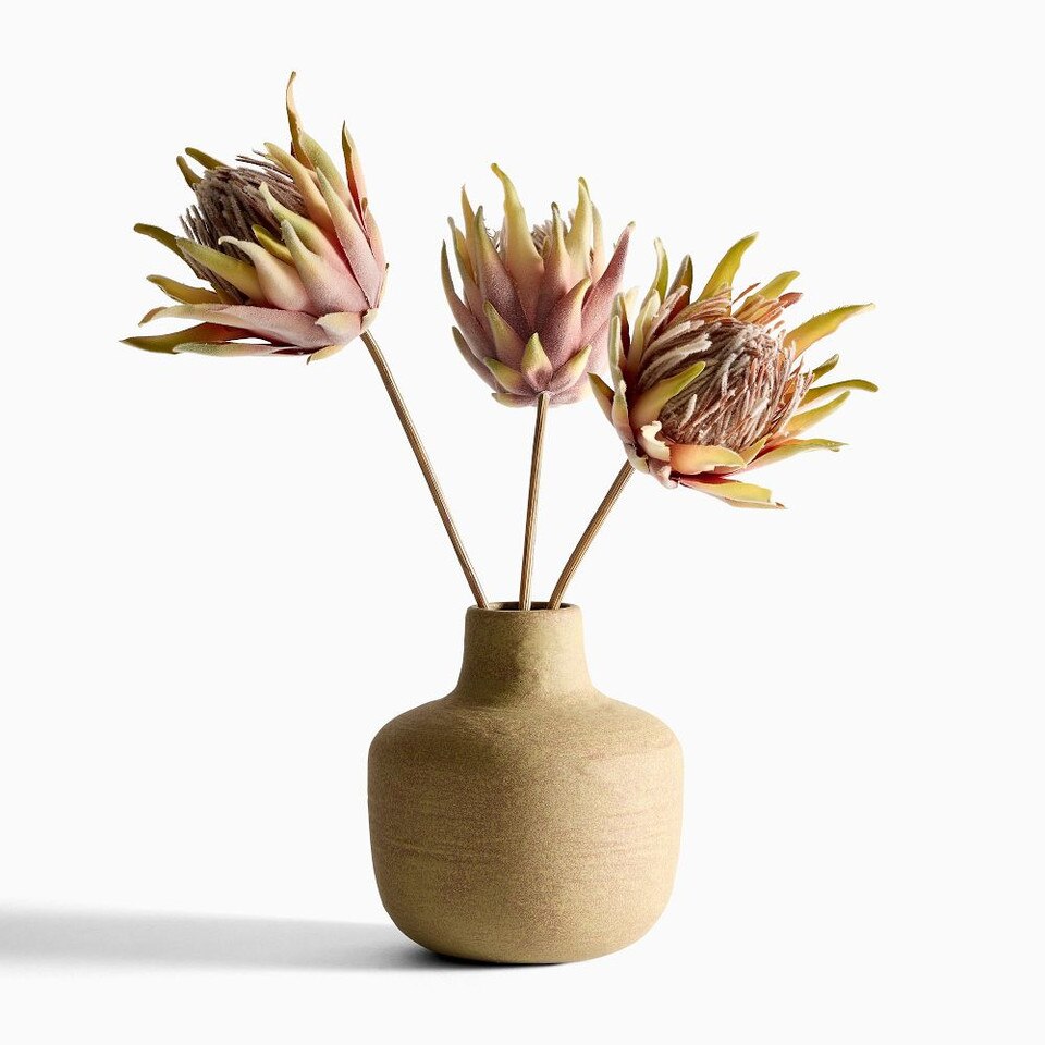 Faux Protea Traditional Harvest Arrangement