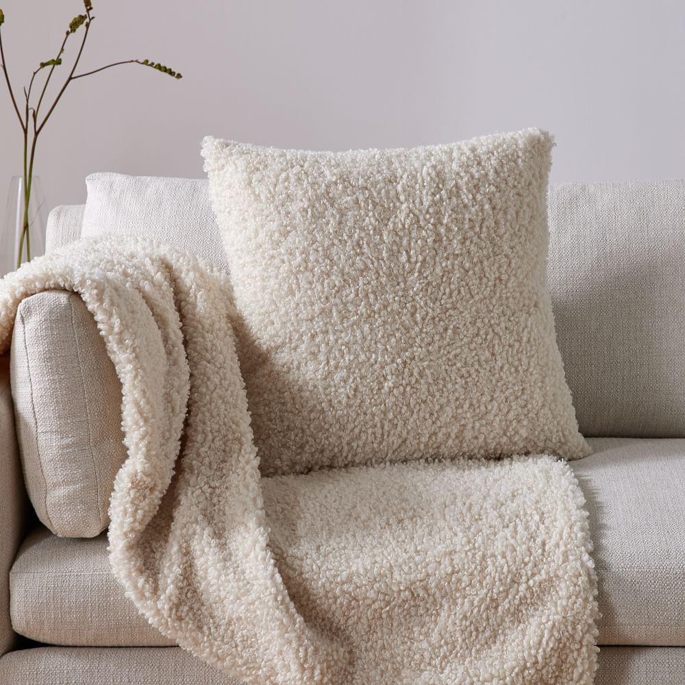 faux shearling pillow