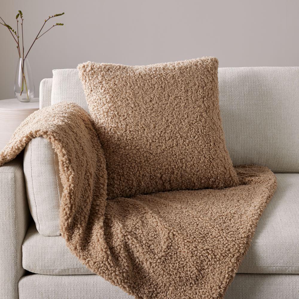 faux shearling pillow