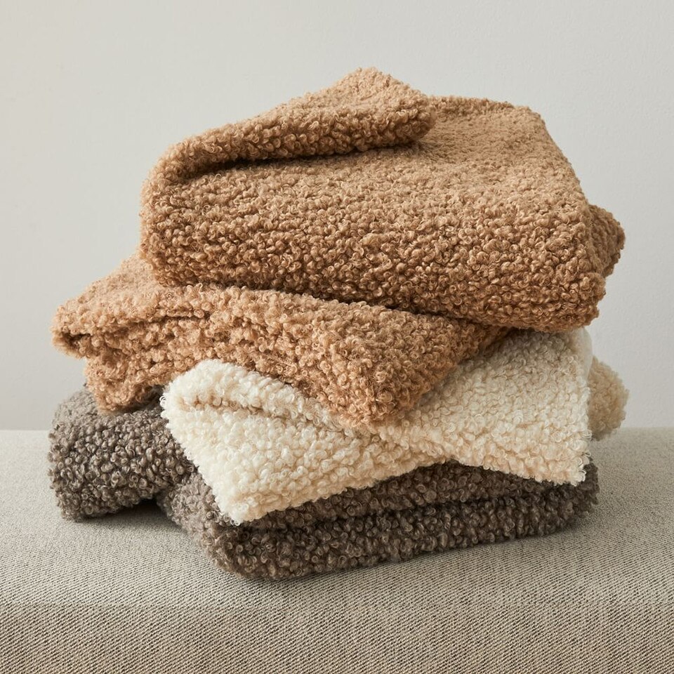Faux Shearling Throw