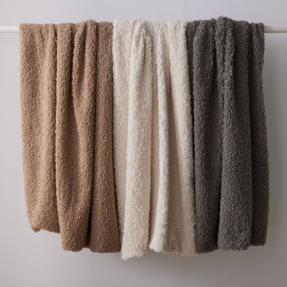 Faux Shearling Throw