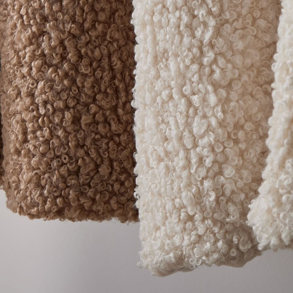 Faux Shearling Throw