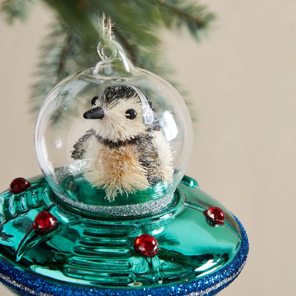 Bottlebrush Animal Astronaut Bauble