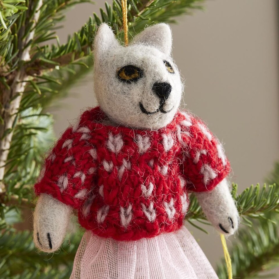 Felt Dapper Animal Baubles