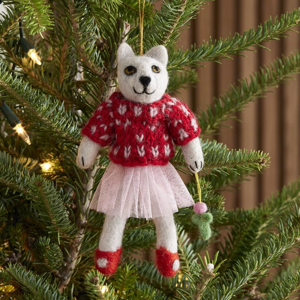 Felt Dapper Animal Baubles