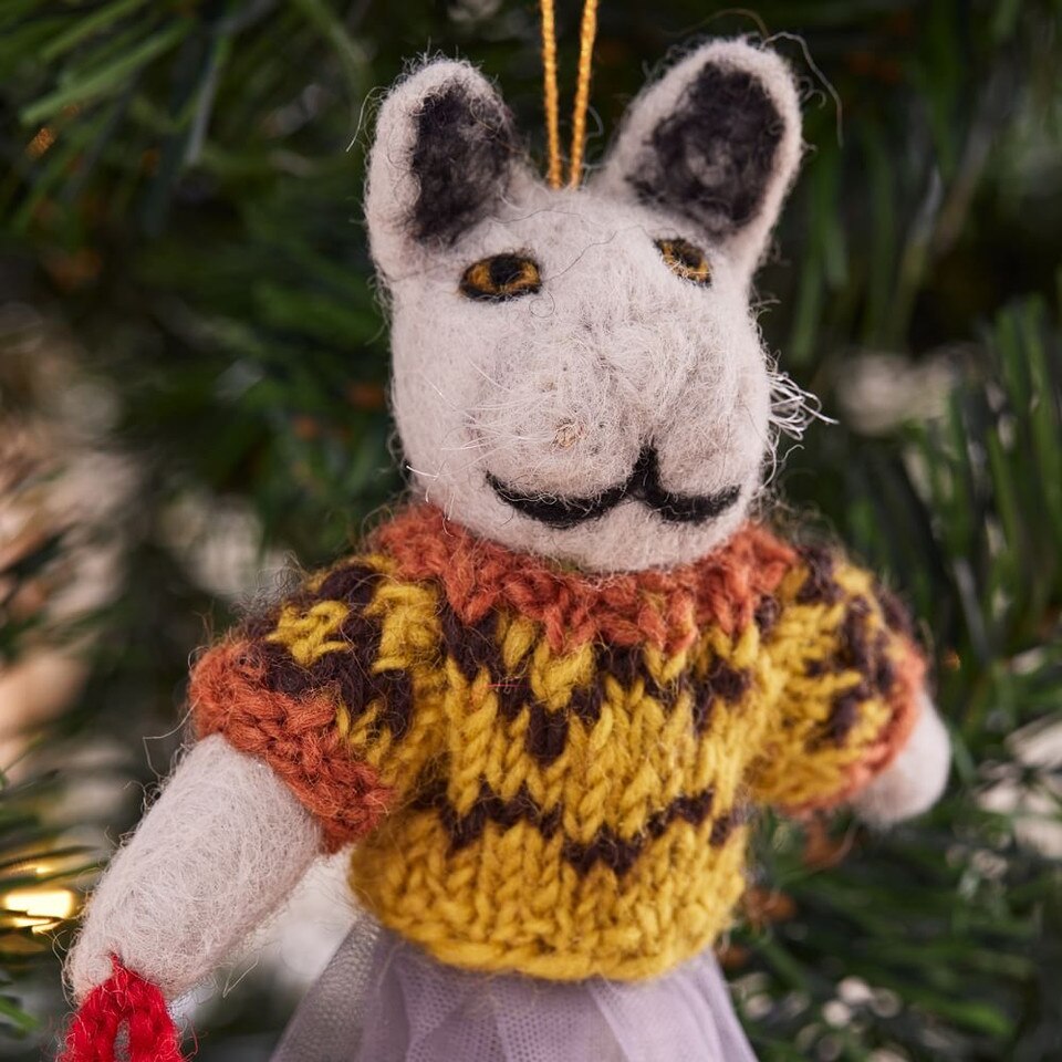 Felt Dapper Animal Baubles