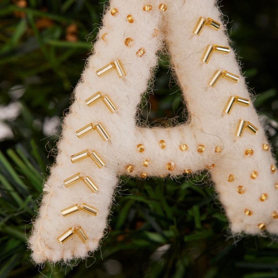 Felt Monogram Baubles