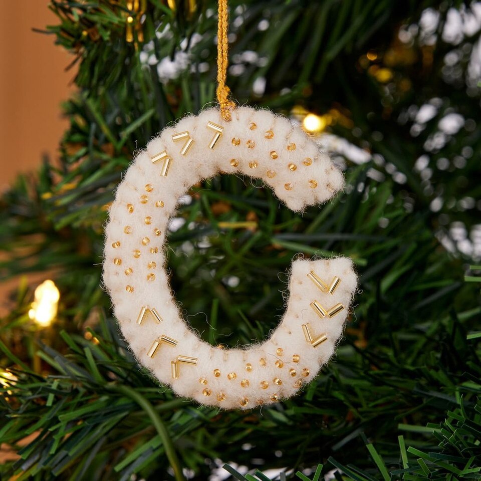 Felt Monogram Baubles