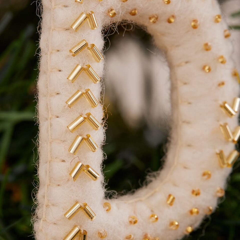 Felt Monogram Baubles
