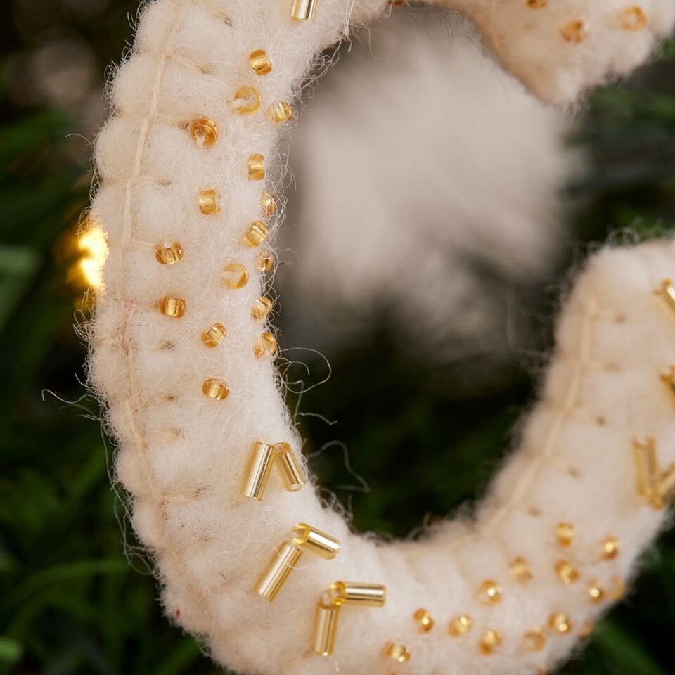 Felt Monogram Baubles