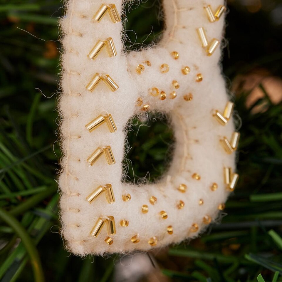 Felt Monogram Baubles