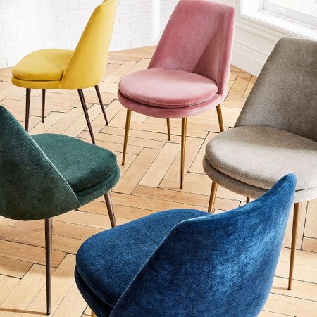 Finley Low Back Upholstered Dining Chair West Elm United Kingdom Finley Low Back Upholstered Dining, Low Back Upholstered Dining Chairs With Arms