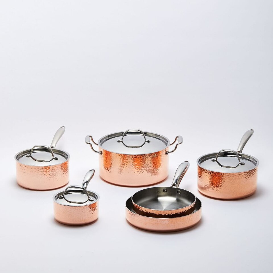 Fleischer and Wolf Seville Copper 10-Piece Tri-Ply Cookware Set