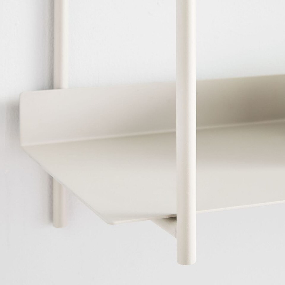 Floating Lines Metal Wall Shelf