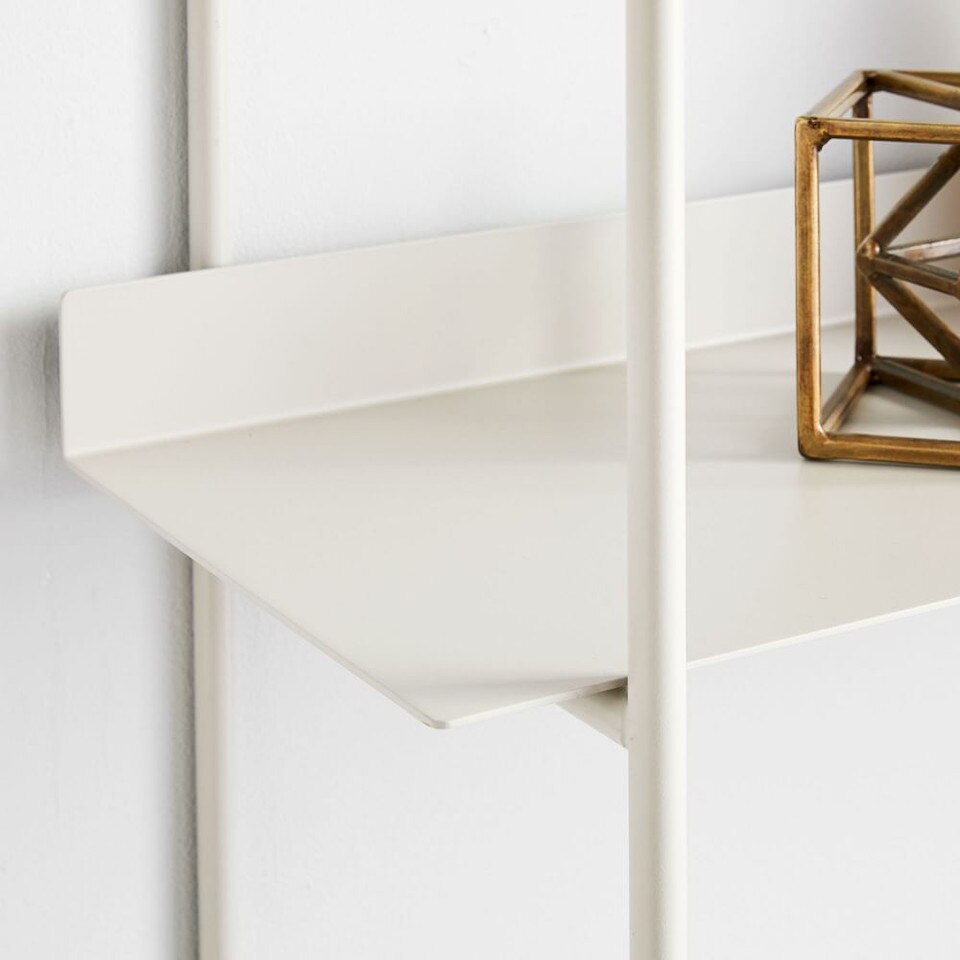 Floating Lines Metal Wall Shelf