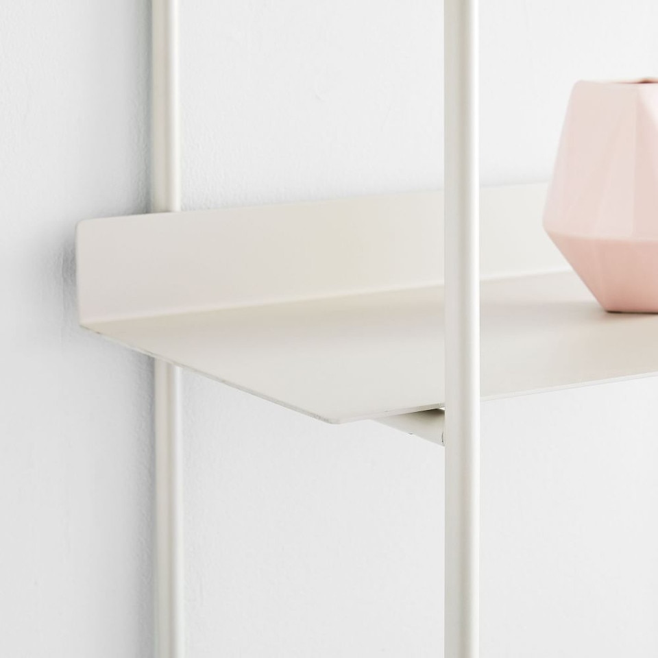 Floating Lines Metal Wall Shelf