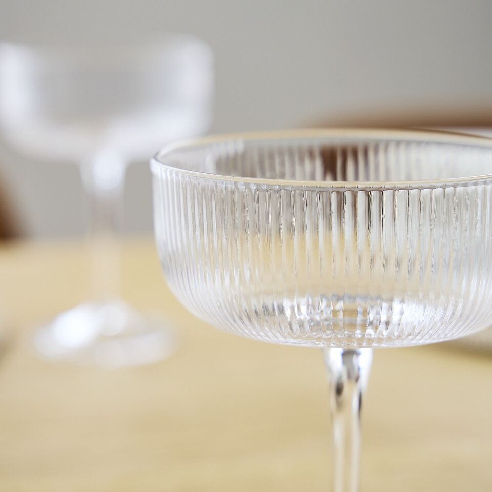 Fluted Coupe Glasses