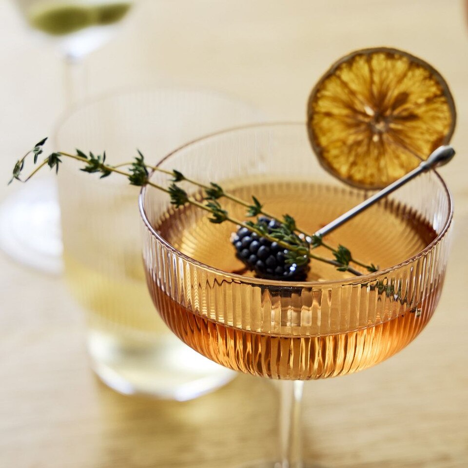 Fluted Coupe Glasses