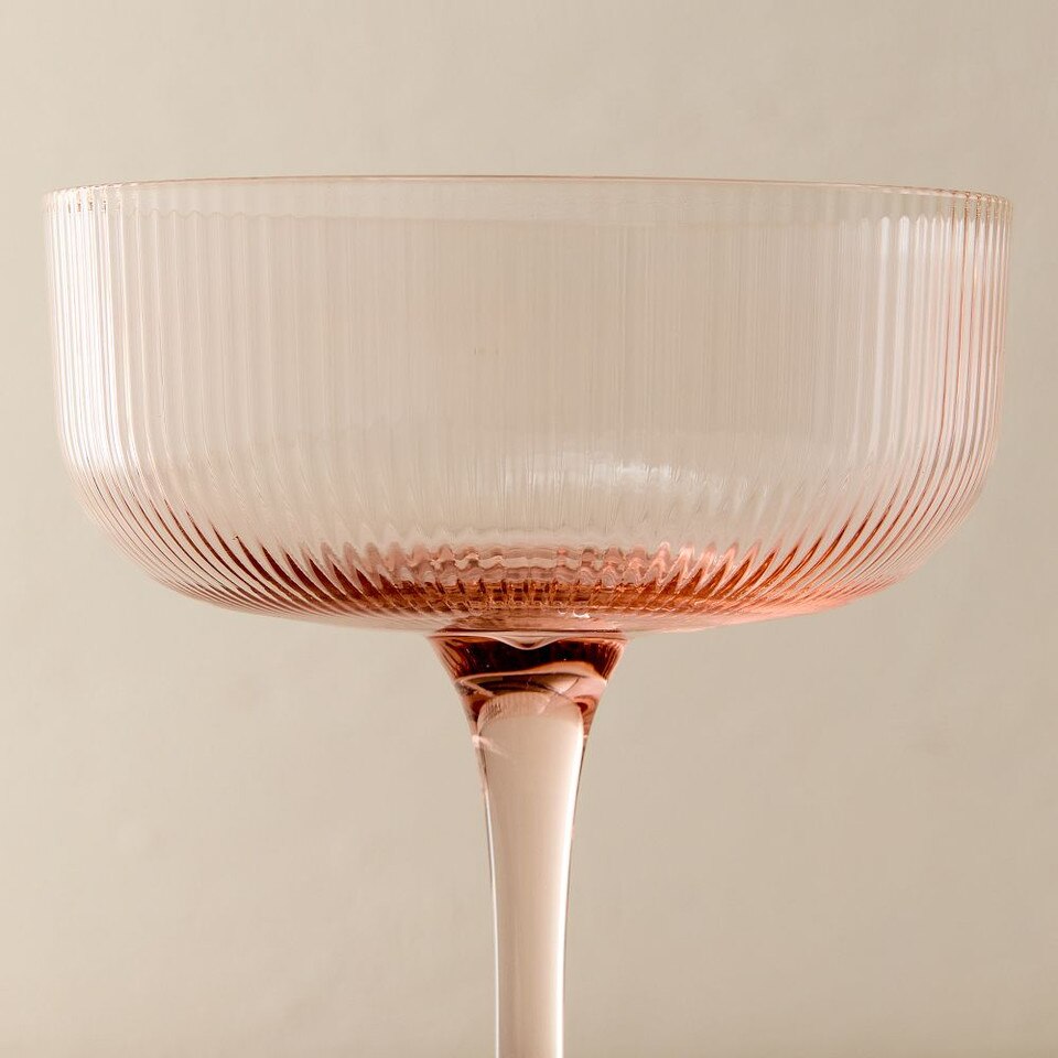 Fluted Coupe Glasses