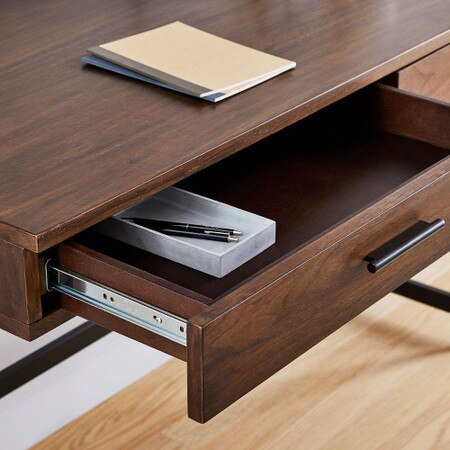 Foundry Desk Dark Walnut West Elm United Kingdom