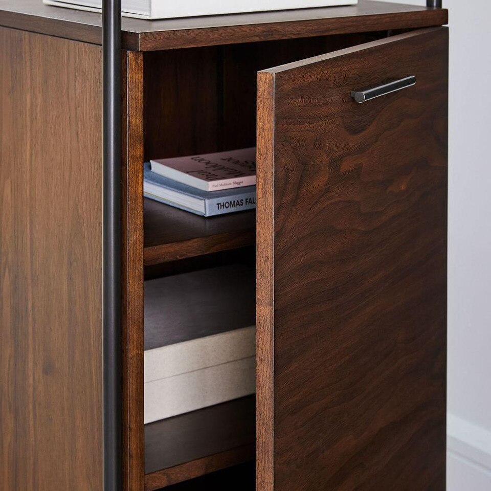 Foundry Narrow Bookcase - Dark Walnut