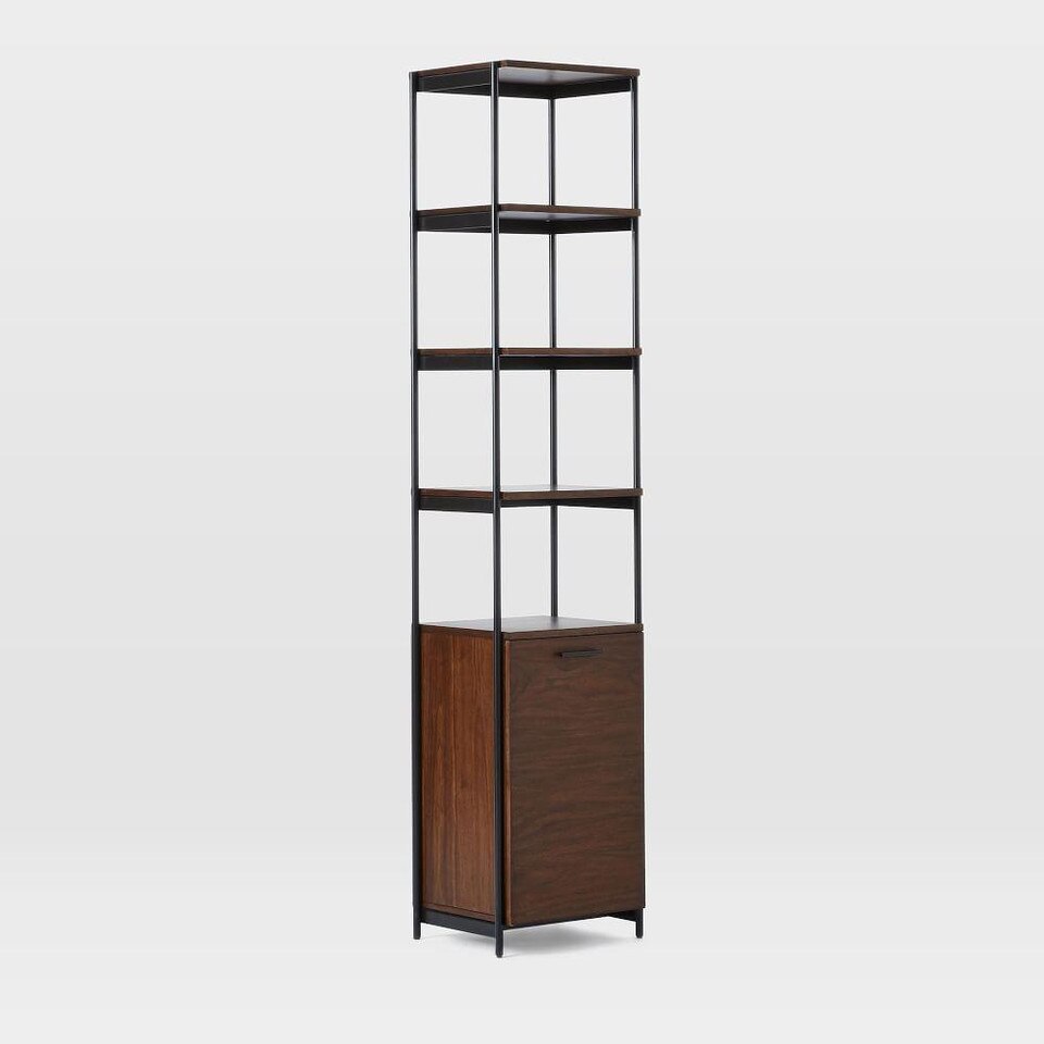 Foundry Narrow Bookcase - Dark Walnut