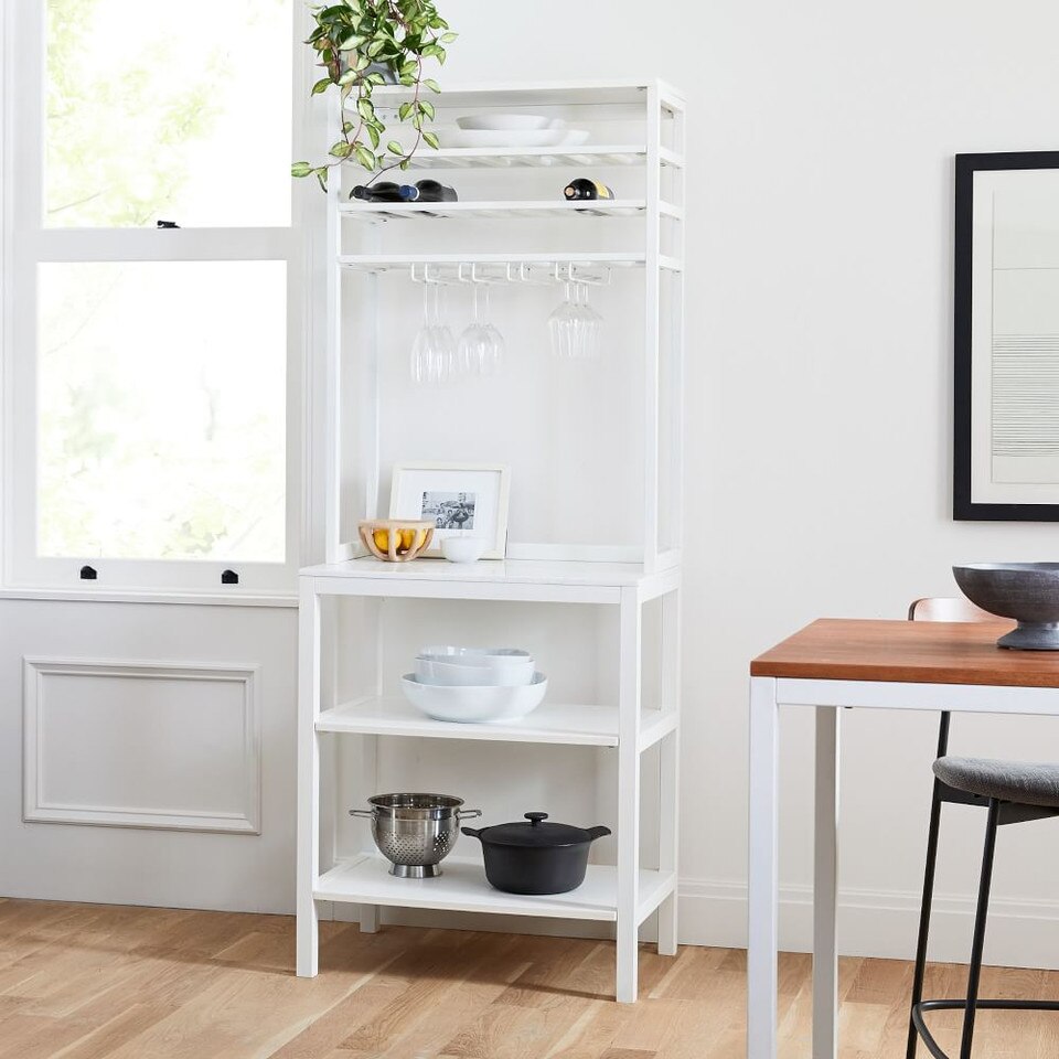 Frame Kitchen Hutch - White Marble