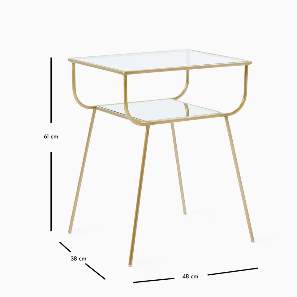 Curved Terrace Bedside Table (48 cm)