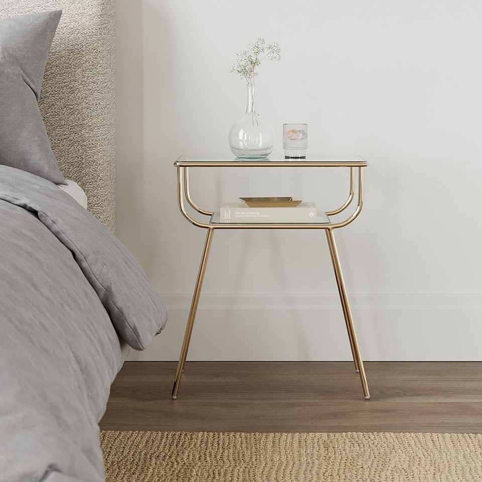 Curved Terrace Bedside Table (48 cm)