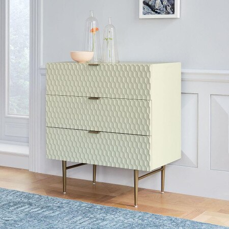 Audrey 3 Drawer Chest Parchment West Elm United Kingdom