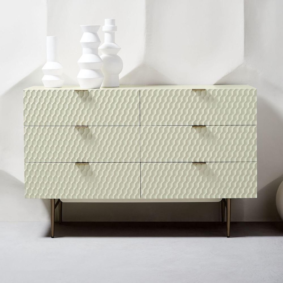 Audrey 6-Drawer Chest - Parchment