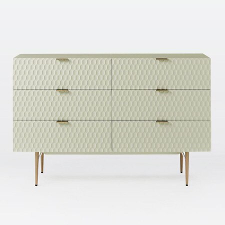 Audrey 6 Drawer Chest Parchment West Elm United Kingdom