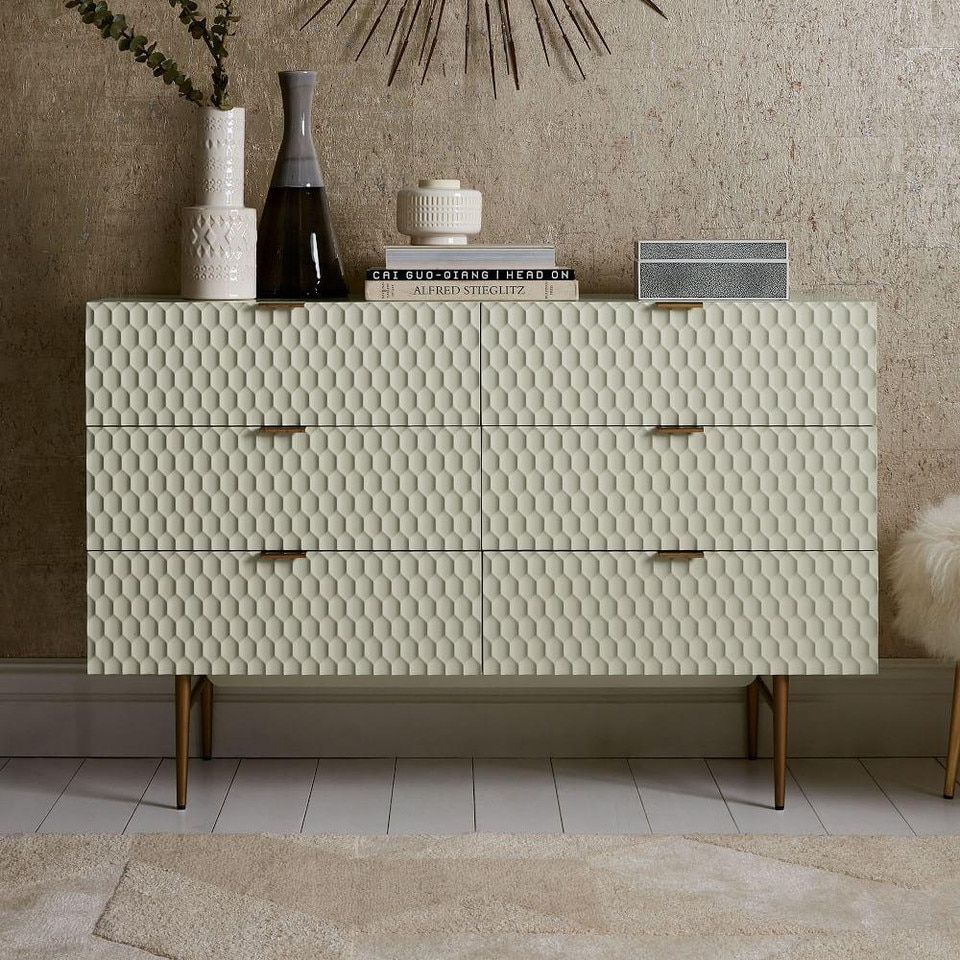 Audrey 6-Drawer Chest - Parchment
