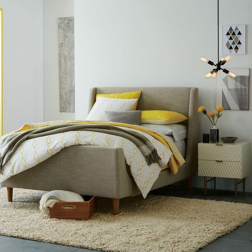 Audrey Bedside Table - Parchment