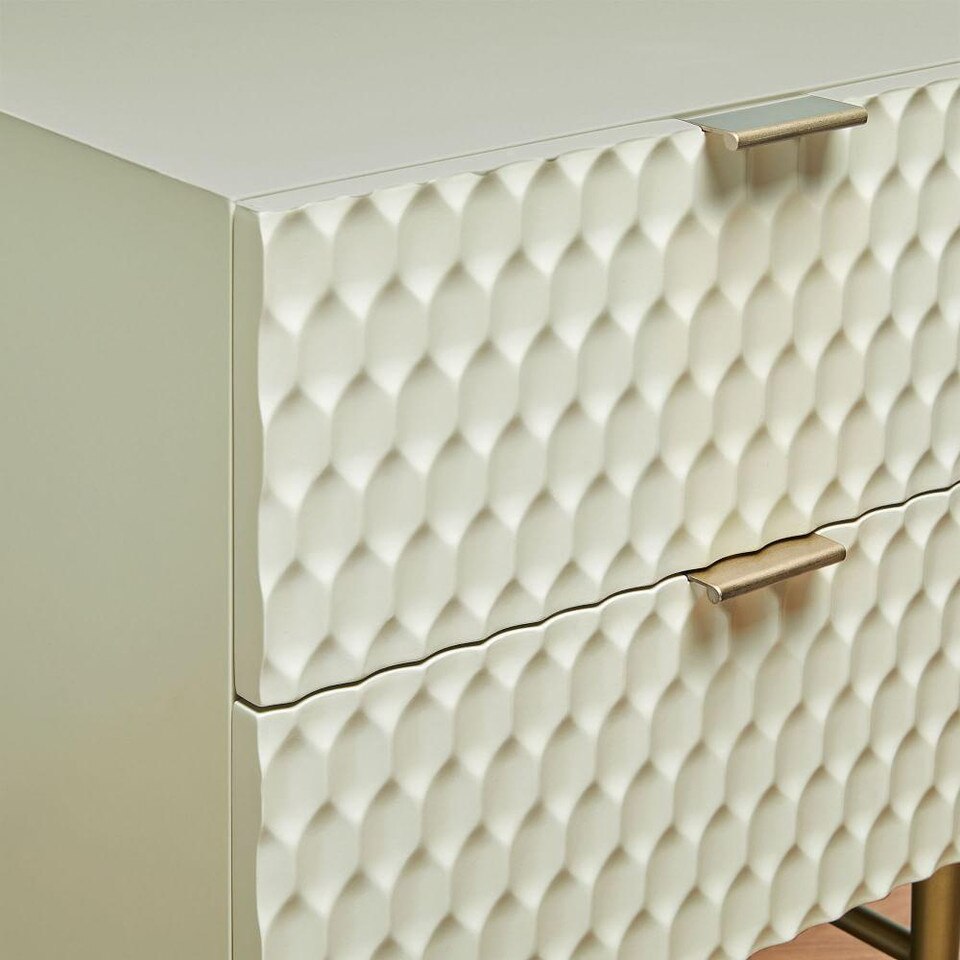 Audrey Bedside Table - Parchment