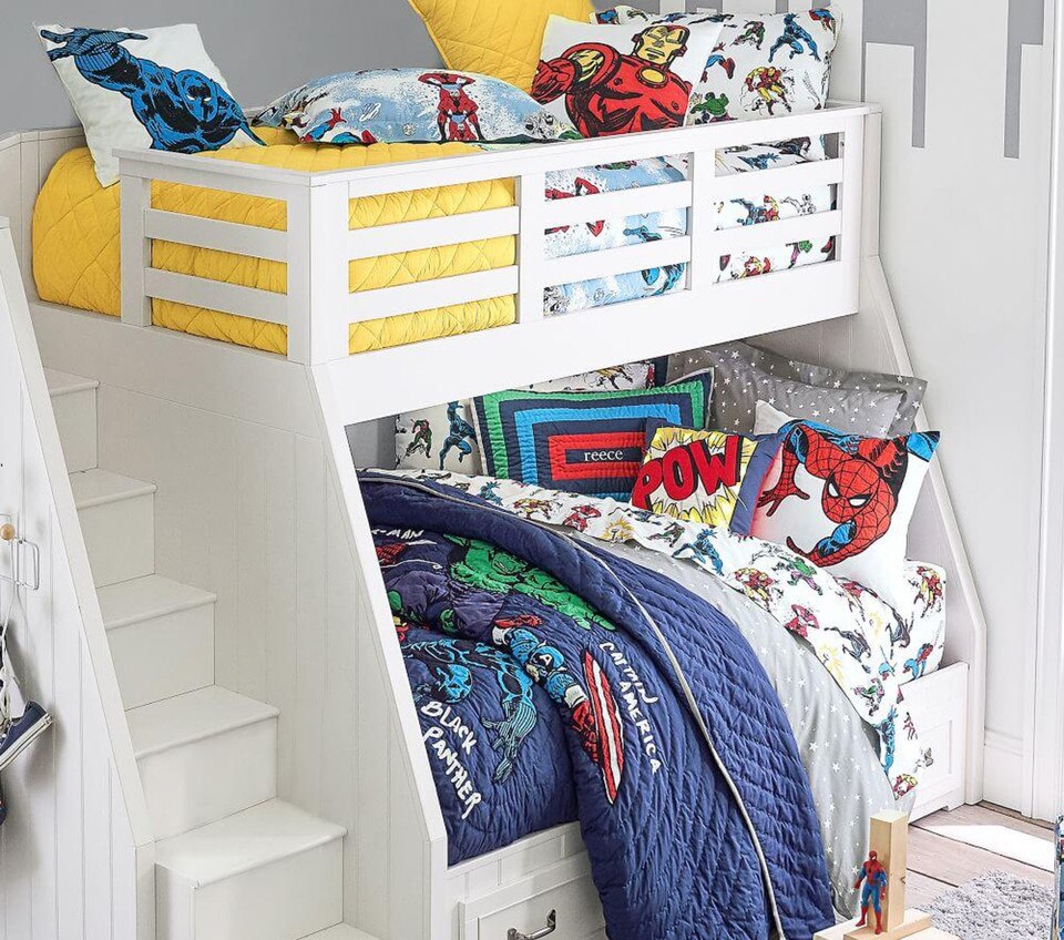 Glow-In-The-Dark Marvel Heroes Duvet Cover & Pillowcases