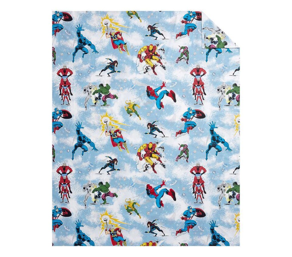 Glow-In-The-Dark Marvel Heroes Duvet Cover & Pillowcases
