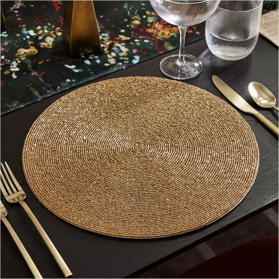 Glass Beaded Linens Placemats