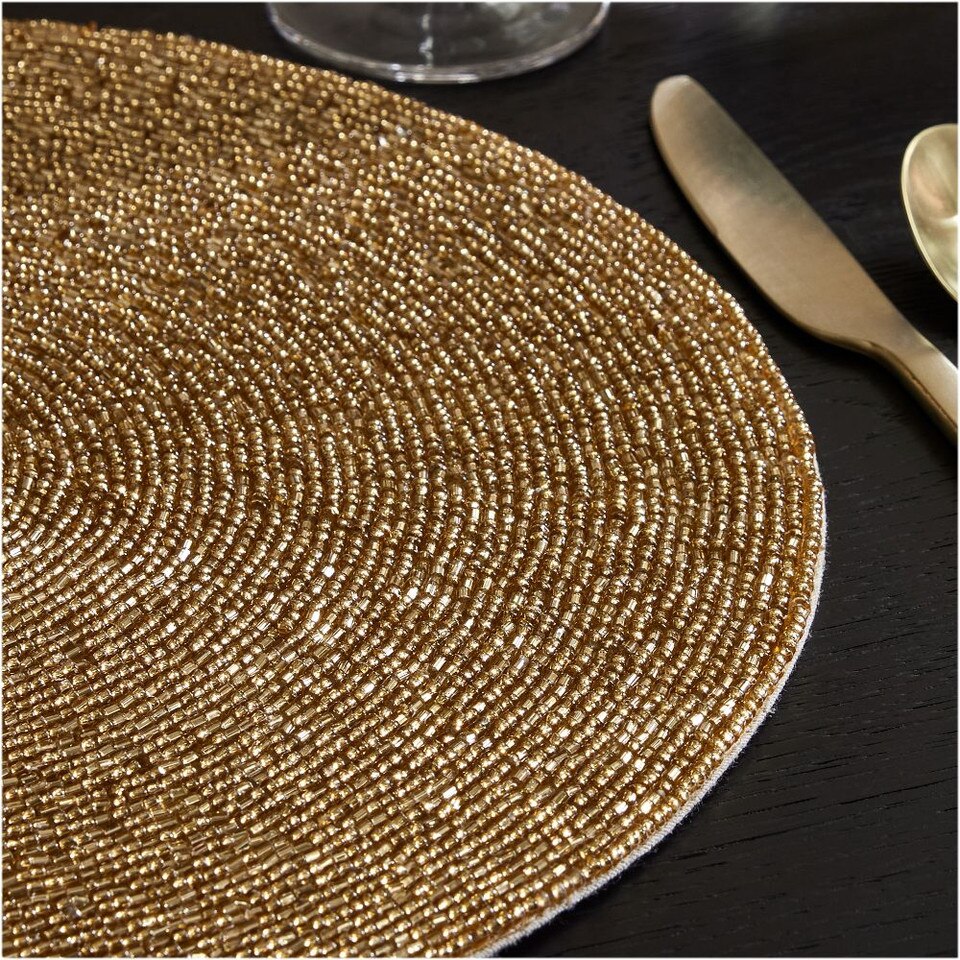 Glass Beaded Linens Placemats