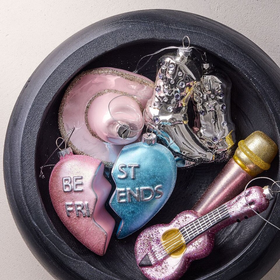 Glass Cowboy Boot Baubles