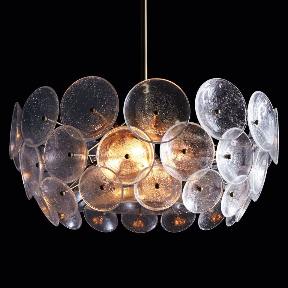 Glass Disk Chandelier