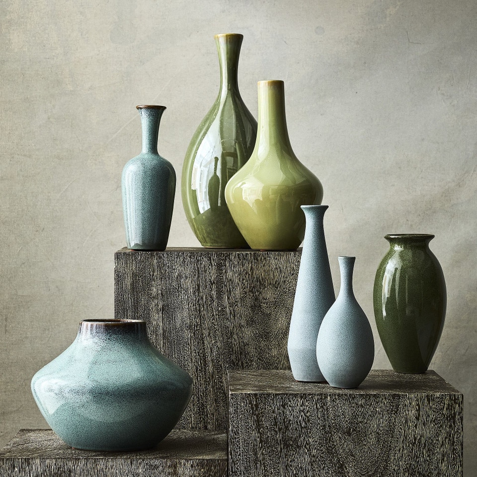 Glazed Ceramic Vases