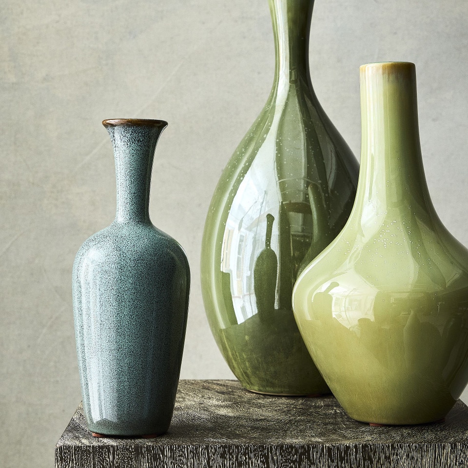 Glazed Ceramic Vases
