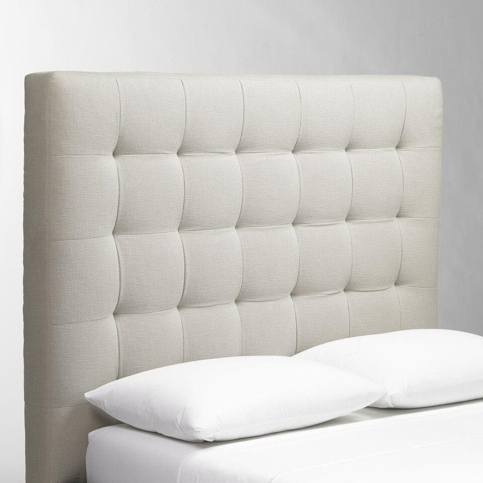 Tall Grid Tufted Headboard