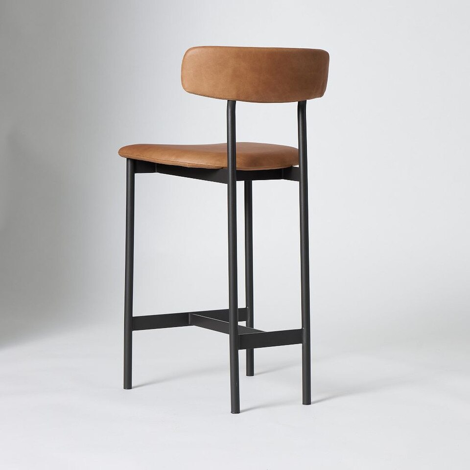 Best HD Pictures about  West Elm Leather Bar Stools  with No AI Images