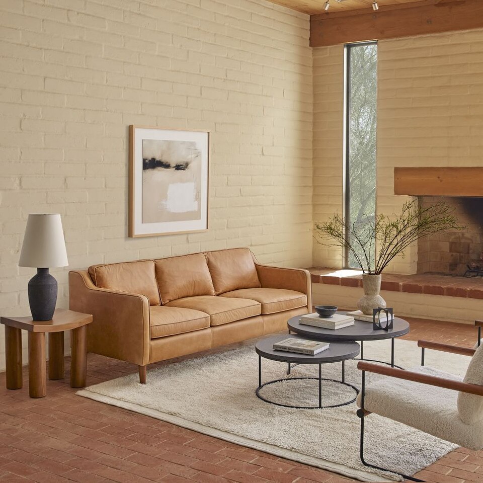Hamilton Leather Sofa (206 cm)