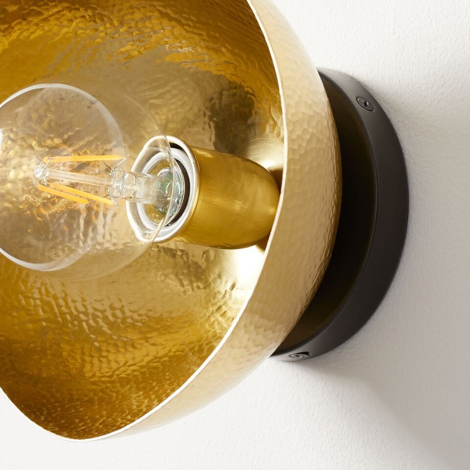Hammered Metal Sconce