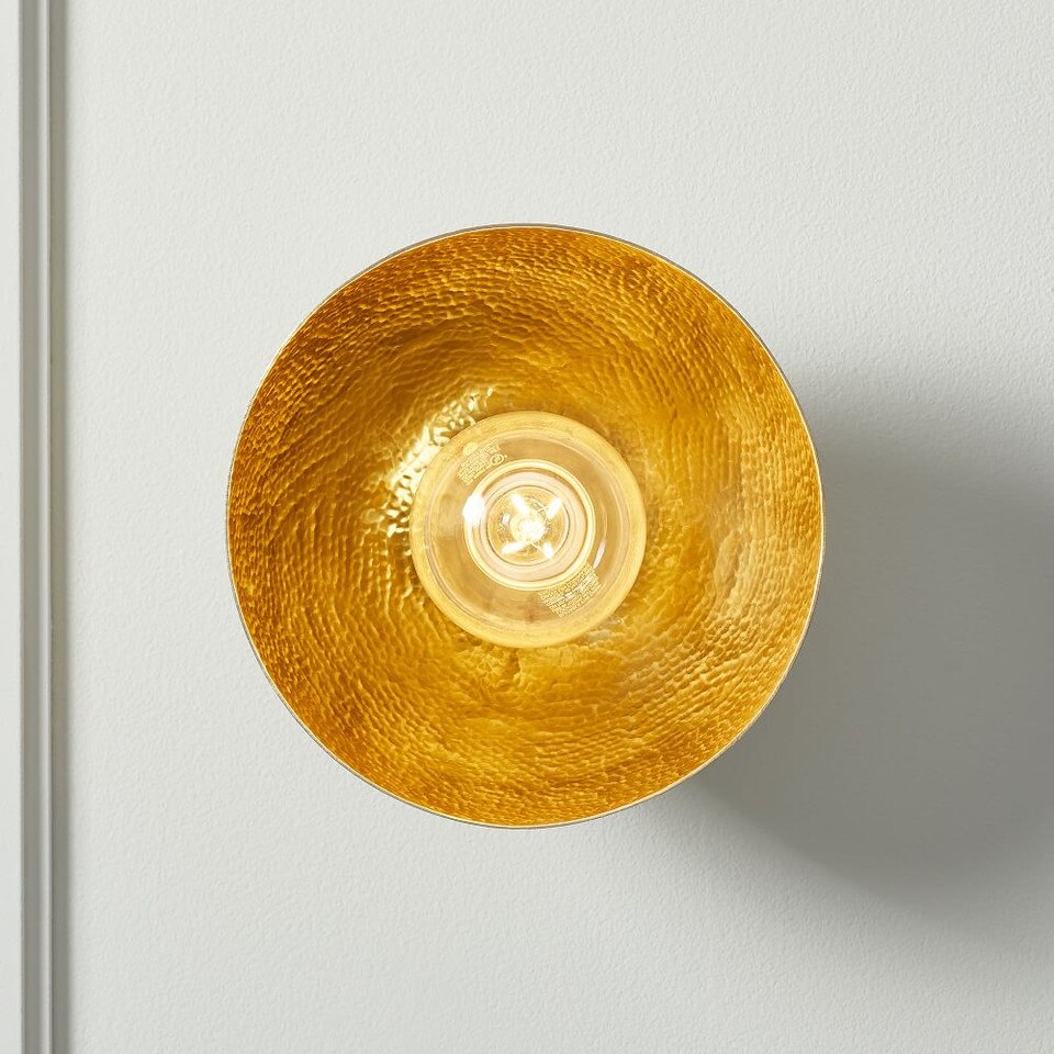 Hammered Metal Sconce