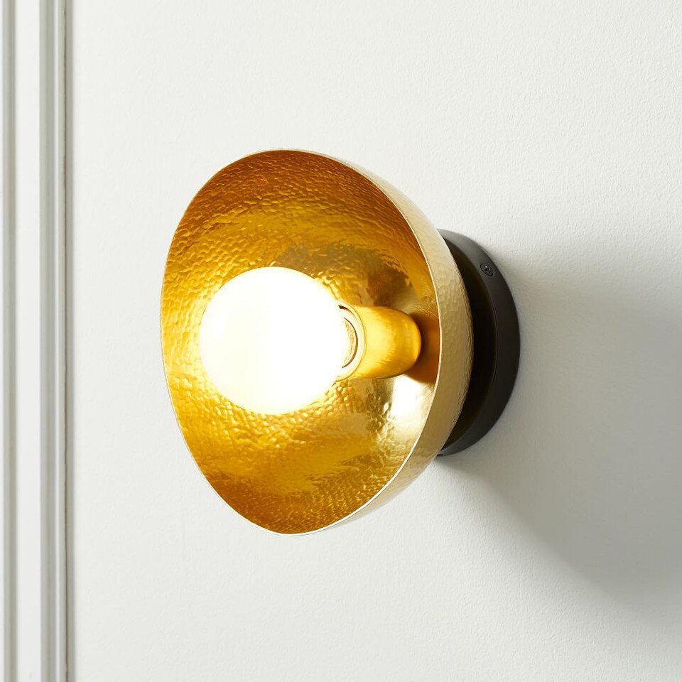 Hammered Metal Sconce